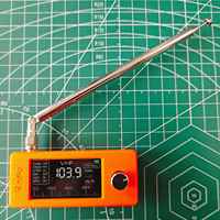 Penerima Radio RF SI4732 berukuran saku 0.5-108MHz dengan layar 1.9 inci mendukung mode LSB USB AM FM dengan antena teleskopik