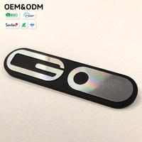 Etiqueta Metálica Autoadhesiva Anodizada Resistente para Termostatos, Placa de Identificación con Logotipo de Marca, Corte CNC 3D con Diseño de Diamante