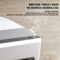 WC intelligent multifonction ANYI avec réglage automatique, commande vocale, siège chauffant sans rebord, à poser au sol, siphon en S inclus