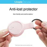 Étui de protection en silicone mini imperméable et écologique avec boucle métallique anti-poussière pour traceur GPS Apple pour chiens et chats, garantie 1 an