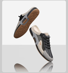 Sandalias de hombre con parte trasera descubierta y suela de goma, estilo nuevo Verano 2026, para exteriores - Product Image 6