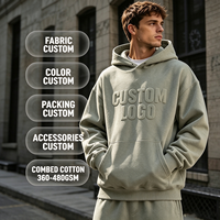 Frühlings- und Herbst-Unisex-Kapuzenpullover im Retro-Stil mit individuellem LOGO