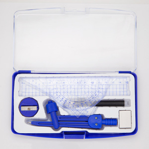 Vente en gros d'usine - Compas de géométrie Bonvan BV-CGH05 pour l'école, avec boîte en plastique et logo personnalisé - Product Image 1