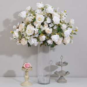 70cm Embroidered Ball Rose Ball Exhibition Window <b>Display</b> Simulated <b>Flower</b> Wedding Table Stage Decoration <b>Flower</b> Ball - Product Image 4