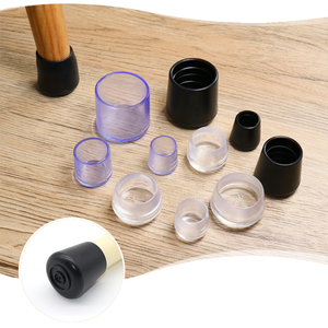 म्यूट पहनने प्रतिरोधी कुर्सी पैर और टेबल फुट पैड सुरक्षात्मक कवर एंटी-ऑफ शोर कमी सार्वभौमिक प्लास्टिक - Product Image 4