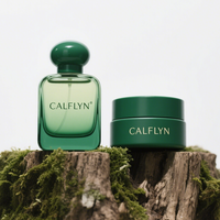CALFLYN orman Reverie koku set-zümrüt yeşil şişeler (parfüm + katı balsamı) | OEM/ODM özel etiket