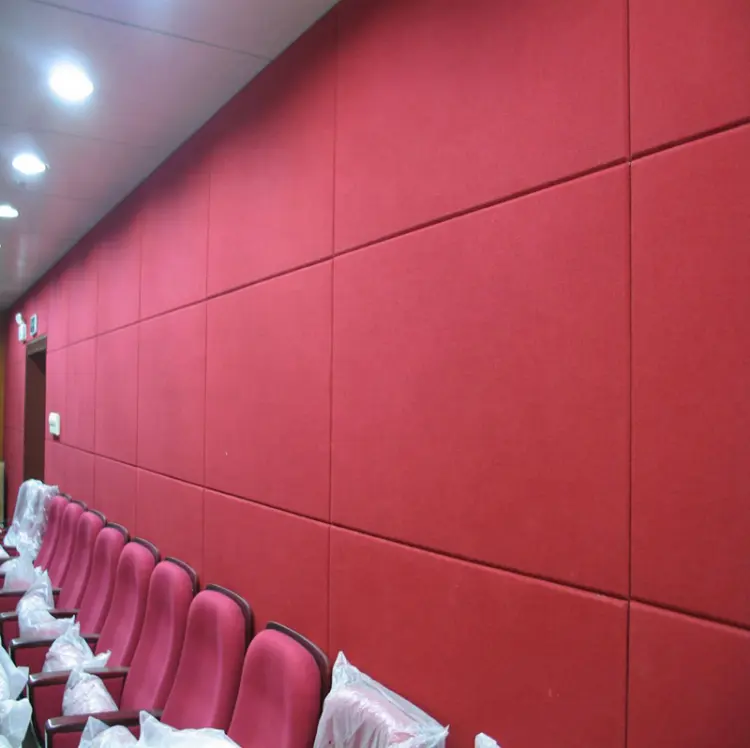 Fabric covered sound insulation acoustic wall panel for booth studio