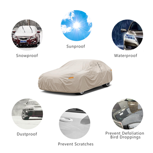Car Cover with Automatic <b>Remote</b> <b>Control</b> Polyester Material UV Protection & Waterproof <b>Universal</b> Fit - Product Image 2