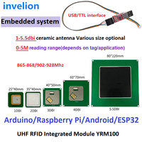 Module lecteur RFID UHF longue portée R200 Chip Micro Reader, interface TTL UART Raspberry Pi, Micro USB 1 port, module lecteur RFID