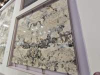 Dalles de marbre naturel jaune de Chine, design moderne, Arabescato Corchia, pierre blanche polie, grande dalle pour appartement (conforme au design graphique)
