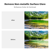 Filtre d'objectif d'appareil photo magnétique CPL K&F Concept 49-82 mm, verre optique, revêtement anti-reflet vert, équipé d'un anneau adaptateur magnétique