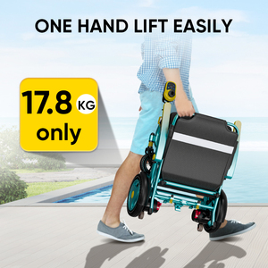 <span class=keywords><strong>Fauteuil</strong></span> <span class=keywords><strong>roulant</strong></span> électrique à suspension à double ressort pour rouler en douceur <span class=keywords><strong>sur</strong></span> des routes accidentées <span class=keywords><strong>Fauteuil</strong></span> <span class=keywords><strong>roulant</strong></span> électrique de haute qualité 360W puissant et motorisé sans balais - Product Image 3