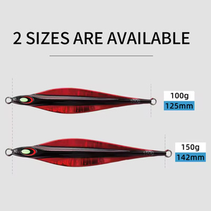 100g 150g Vertical pesca Jig señuelos luminoso paso lento <span class=keywords><strong>Jigging</strong></span> mar Metal Jig Señuelos de Pesca artificiales cebo - Product Image 5