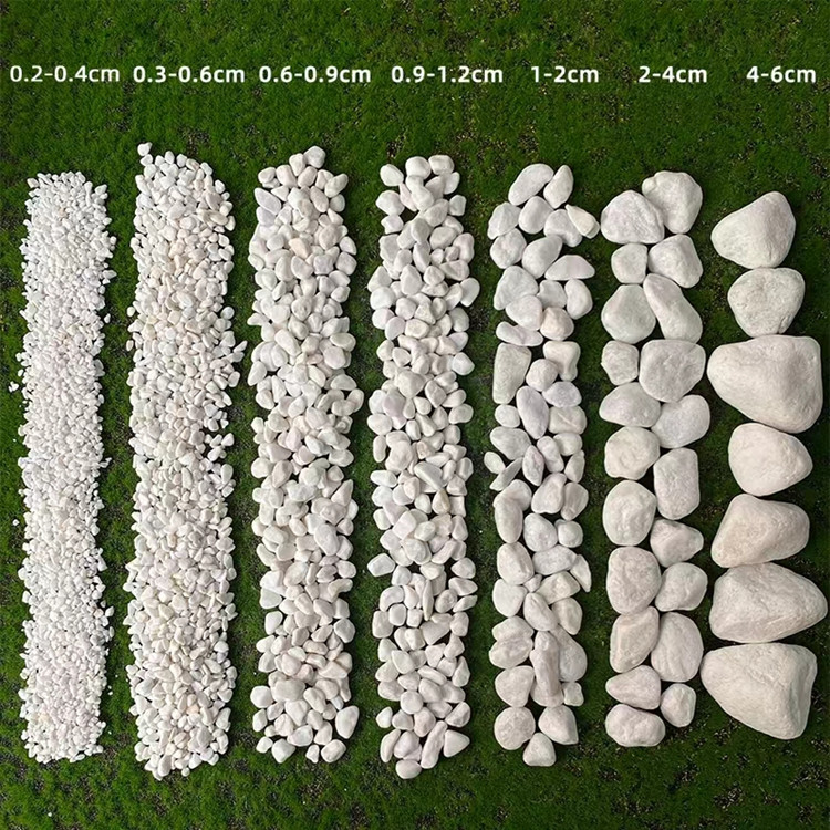 Wholesale quality white pebble river stone pebbles cobblestone Garden Gravel White Pebble Stone Exterior Decoration