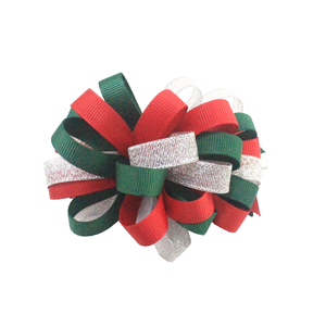 3.5 ''boucles bouffantes pinces à <span class=keywords><strong>cheveux</strong></span> pour fille Toddle Swe <span class=keywords><strong>neige</strong></span> fil Korker bébé <span class=keywords><strong>cheveux</strong></span> accessoires argent ruban <span class=keywords><strong>cheveux</strong></span> arcs - Product Image 4