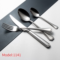 Offre Spéciale – Ensemble de Couverts de Luxe en Acier Inoxydable Écologique et Réutilisable pour Hôtels – Idéal pour Servir Steaks, Thé et Desserts
