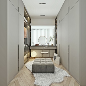 Moderno lujo independiente armario de madera armarios para el hogar apartamento Hotel taller para almacenamiento de ropa conjunto de muebles de dormitorio - Product Image 3