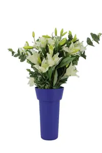 Novità acqua profonda secchio di fiori di plastica a secco colorato secchio di fiori sveglia strumenti per fioristi Design moderno giardino negozio di fiori