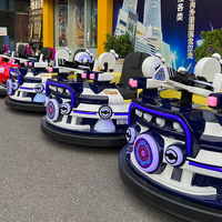 Voitures électriques à pare-chocs de type Space War en fibre de verre, moteur 500W, capacité 2 personnes, pour parcs à thème intérieurs, centres commerciaux, aires de jeux
