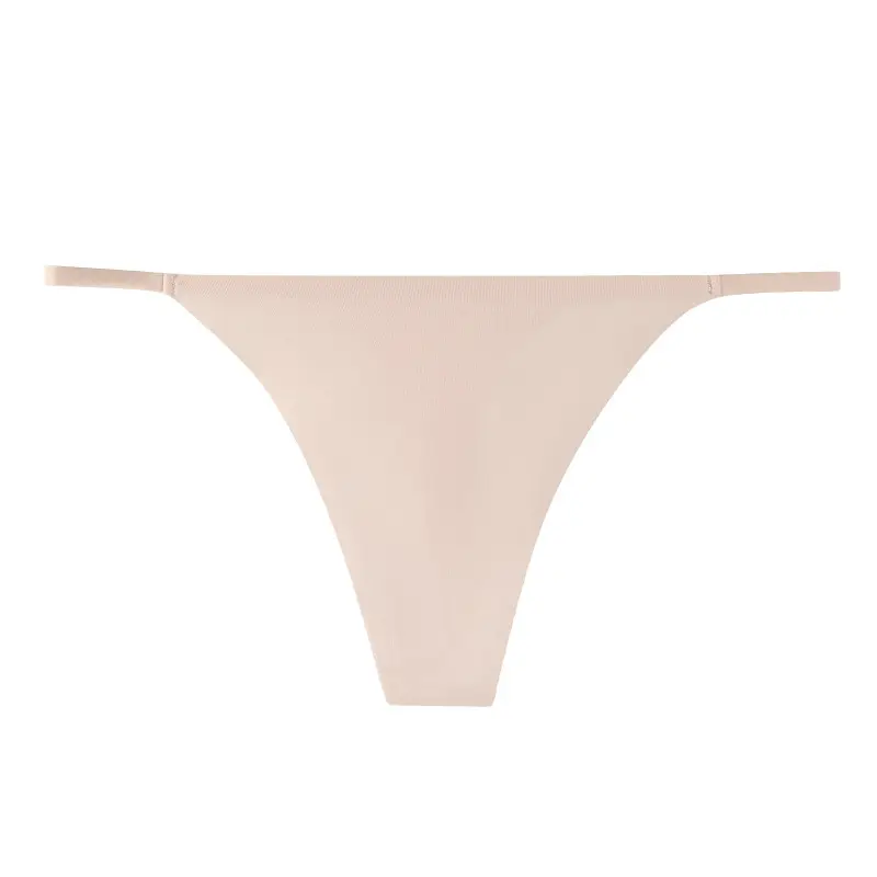 New plus size women's panties wholesale ice silk seamless thin belt sports panties sexy women's thong