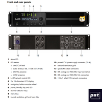 Amplificateur de puissance professionnel 4x1000W à quatre canaux LA4X avec DSP numérique