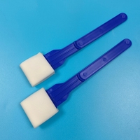 Bâtonnet long en polypropylène avec embout en mousse de polyuréthane, écouvillon pour tests environnementaux, écouvillon pour prélèvement de surface avec tête détachable