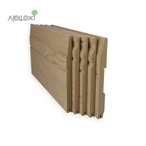 Chinese Famous Custom Various Shape Size Factory Laminate Flooring Mdf Baseboard Ps Mdf Crown Moulding Baseboard Wall