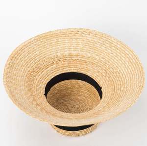 CLN61301 Sombreros de Paja de Trigo al por Mayor, Sombreros de Ala Ancha y Copa Plana para Mujer, Sombrero de Playa, Sombrero Turístico, Sombrero para el Sol - Product Image 6