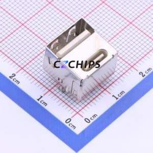 KH-TYPE-14P+USB-Z-H USB Connector Through hole Component (THT) Connector Type-C USB 2.0 Female Through Hole - Product Image 1