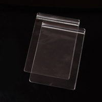 Sacs à bijoux transparents sac en plastique à fermeture éclair transparente anneaux en PVC auto-scellants boucles d'oreilles pochette d'emballage sacs de rangement pour tenir des bijoux