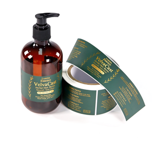 Tùy chỉnh Bạc PP dán tem nóng dán nhãn không thấm nước thân thiện với môi cho chăm sóc cá nhân chai - Product Image 3