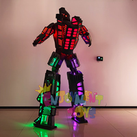 Vente à Chaud dans le Monde Produits LED Walker Robot Costume Led de Fête Led Robot Costume Adulte Stage Vêtements pour Fête et Événement