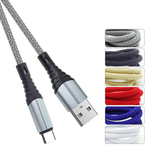 USB Loại C Sạc Cáp USB A Để USB C 3A Nhanh Chóng Sạc Bện Tương Thích Với Samsung Galaxy S9 + - Product Image 3