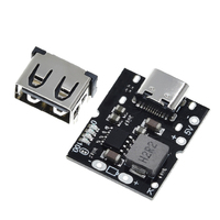 Convertisseur élévateur de tension USB Type-C 5V 2A, module d'alimentation, carte de protection de charge de batterie au lithium, affichage LED USB pour chargeur DIY