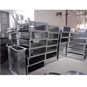 Conduit d'air rectangulaire en acier galvanisé sans fumée, sur pied, sur mesure, pour immeuble de bureaux, fabriqué au Vietnam - Product Image 3
