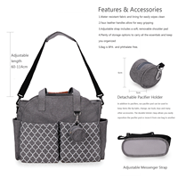Sac à langer multifonctionnel imperméable et tendance pour maman, sac à bandoulière pour la maternité, rangement de voyage en plein air pour maman et bébé
