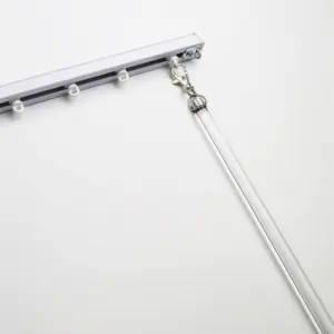 Acrílico Window Pulling Baton Stick curtain track acessórios transparentes bar claro vara cortina baton varinha