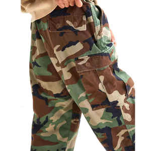 Logo personnalisé Séchage rapide Denim Jeans Camouflage Tactique <span class=keywords><strong>Cargo</strong></span> Poche Pantalon Paintball Combat Style Hommes Camouflage Pantalon - Product Image 4