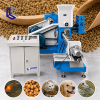 Extrudeuse de granulés d'aliments pour poissons à vis haute capacité, moulin à granulés flottants pour l'aquaculture, équipement de traitement des aliments soufflés pour animaux