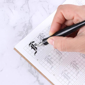 Set di penne calligrafia obliqua SINOART con 5 pennini sostituibili fumetti Dip Pen Set in acciaio inossidabile calligrafia pennini a penna - Product Image 6