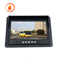 Caméra de recul Firecore HX-07 7" HD LCD 12V étanche avec vision nocturne, GPS, ADAS, écran partagé et détection de lignes de stationnement pour position avant