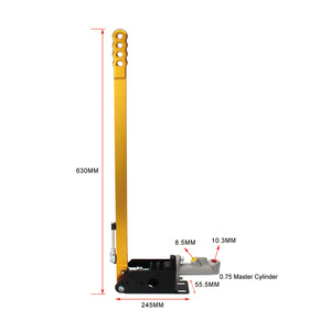 Frein à main hydraulique 630 mm, alliage d'aluminium universel étendu pour système de freinage de voiture, tuning et drift - Product Image 4