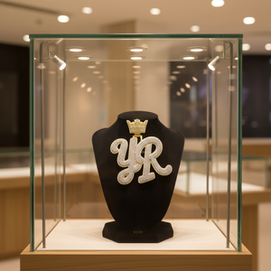 Индивидуальный кулон из серебра S925, цельного золота 10К, 14К, 18К, в стиле хип-хоп, с индивидуальной гравировкой, с муассанитом VVS, огранка «бриллиант», сертификат NGIC - Product Image 2