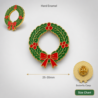 Broche émail souple 2D en forme de couronne unique, plaqué or, nœud rouge, bijoux de Noël, badges métalliques en gros, usine OEM personnalisée