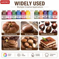 Professionelles Leicht Lösliches Essbares Öllösliches Schokoladenpigmentpulver für Backwaren Mousse Kuchen Dessert Dekoration Zubehör