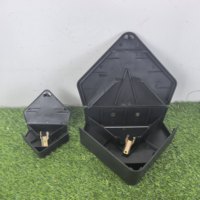 Station d'appât pour souris avec clés - Station d'appât pour souris rechargeable en extérieur, réutilisable, pour souris et petits rats, boîte de stationnement de poison pour rongeurs
