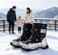 Chaussettes thermiques mi-mollet confortables pour enfants, imperméables, respirantes, légères, unisexes, conçues pour toute la famille, pour l'extérieur en hiver
