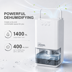 1.4L <b>Dehumidifier</b> With Timer and 7 Color Led Thermomatic Portable Home Moisture Absorber Air Dryer 1400ml <b>Dehumidifier</b> Home - Product Image 1