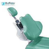 Fauteuil dentaire électrique en métal Buffalo avec appui-tête réglable et design confortable pour les cliniques hospitalières de stomatologie