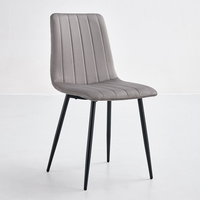 Chaise de salle à manger moderne en métal pour les meubles de maison utilisés dans la salle à manger Home Bar Home Office ou Villa